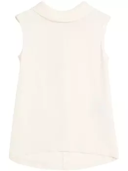 Блузка без рукавов Valentino Garavani, нейтральный цвет