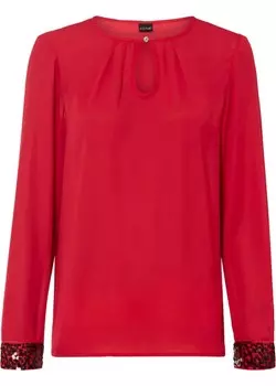 Блузка без шнуровки Bodyflirt, пурпурный