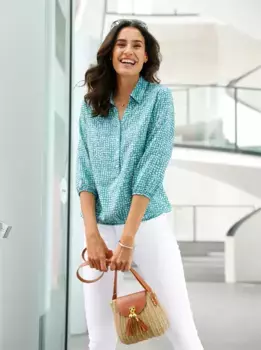 Блузка без шнуровки Inspirations Inspirationen, белый