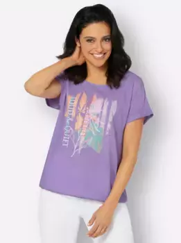 Блузка без шнуровки Inspirations Inspirationen, цвет Lavendel-Bedruckt