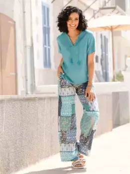 Блузка без шнуровки Inspirations Inspirationen, цвет Ozean