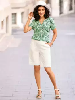 Блузка без шнуровки Inspirations Inspirationen, фисташковый