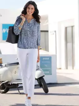 Блузка без шнуровки Inspirations Inspirationen, синий