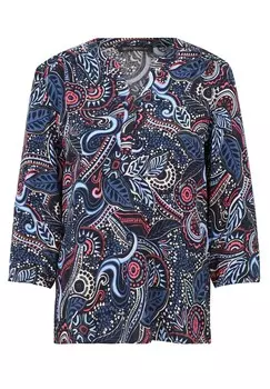 Блузка без шнуровки с рукавами 3/4. Betty Barclay, синий