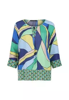 Блузка без шнуровки с узором BETTY BARCLAY, синий