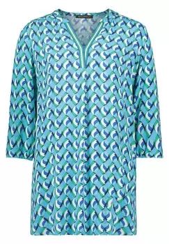 Блузка без шнуровки с воротником стойкой Betty Barclay, синий