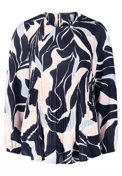 Блузка без шнуровки со складками Betty Barclay, синий