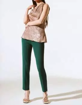 Блузка бежево-золотистого цвета Joseph Ribkoff