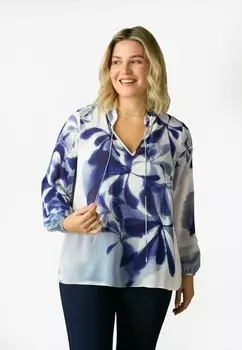 Блузка BLUE FLORAL Live Unlimited London, цвет black