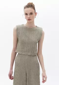 Блузка Boat Neck OXXO, зеленыйная