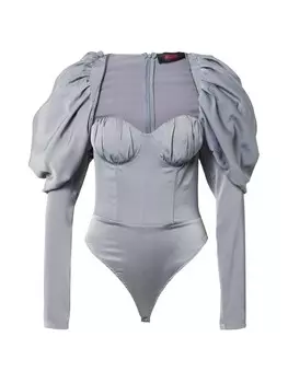 Блузка-боди Misspap, цвет Smoke blue