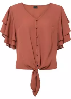 Блузка Bodyflirt, коричневый