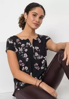 Блузка bonprix, черная