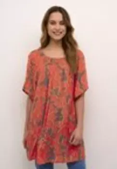 Блузка BPFALINE ROUND NECK HALF SLEVES Kaffe, красный