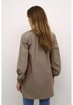 Блузка Bpmie Cropped Sleeves Kaffe, коричневая