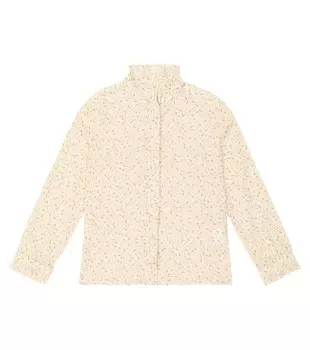 Блузка bree из хлопка с принтом вишни Bonpoint, бежевый