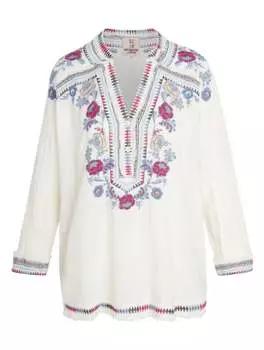 Блузка Briza Gauze в натуральном цвете Johnny Was, цвет natural