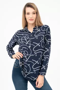 Блузка Budmil, синий/белый