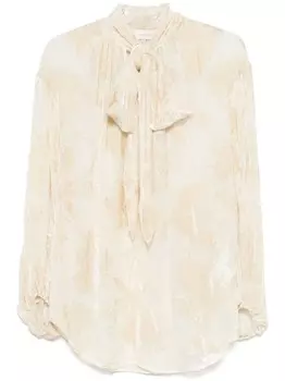 Блузка Burnout ZIMMERMANN, нейтральный цвет