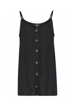 Блузка Button Through Cami Long Tall Sally, черная
