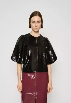 Блузка By Malina CLEO POUF SLEEVE BLOUSE, черный