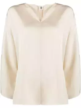 Блузка Calias с V-образным вырезом BY MALENE BIRGER, нейтральный