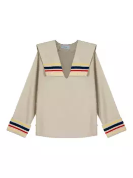 Блузка Canoa Costeira с матросским воротником Isolda, нейтральный