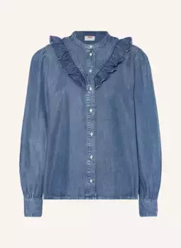 Блузка carinna в джинсовом стиле с рюшами Levi's, синий
