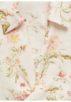 Блузка Carla Mango, бежевый