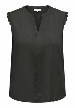 Блузка CARMUMI ONLY Carmakoma, темно-зеленый