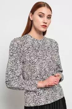 Блузка Caroline с пышными рукавами Object, черный