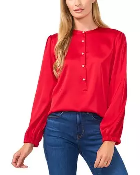 Блузка CeCe Charmeuse, красный