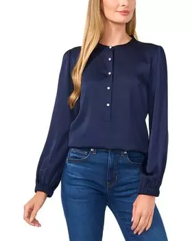 Блузка CeCe Charmeuse, синий