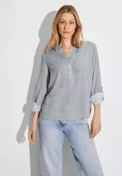 Блузка Cecil с длинными рукавами, выполненная из мягкой вискозы, зеленый