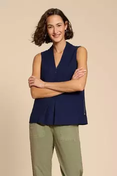 Блузка Celia из джерси White Stuff, синий