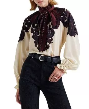 Блузка Cerere La DoubleJ, коричневый/бежевый