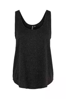 Блузка - Черный - Классический крой PIECES, черный