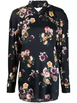 Блузка Cocco с цветочным принтом Vivienne Westwood, черный