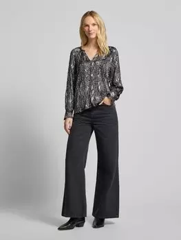 Блузка Comfort Fit из вискозы s.Oliver RED LABEL, антрацит