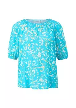 Блузка Comma Casual Identity, лазурный