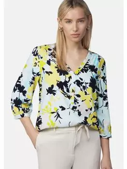 Блузка comma, цвет blau-mehrfarbig