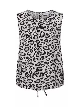 Блузка COMMA, цвет Greige/Light grey