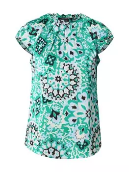 Блузка COMMA, зеленый