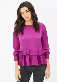 Блузка CON VOLANTES La Morena, мальва