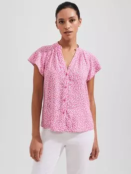Блузка Cosima в стиле дритси Hobbs, фуксия