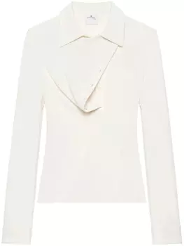 Блузка Courrges Oblique top, белый