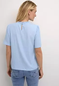 Блузка Crfenja Short Sleeve Cream, стиранная дождем