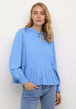 Блузка Crina Cream, темно-синяя