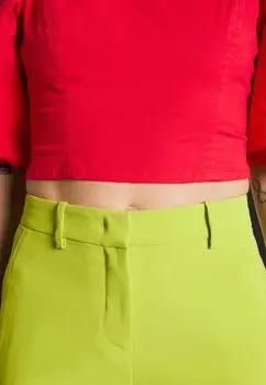 Блузка Crop DKNY, красный марс