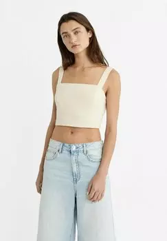 Блузка Crop Stradivarius, камень